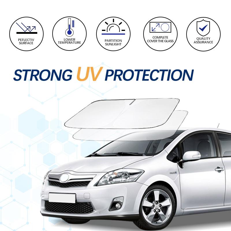 Para Toyota Auris Parasol para Parabrisas Parasol Visera Solar Protector Plegable Bloquea Rayos UV Mantiene tu Coche Más Fresco