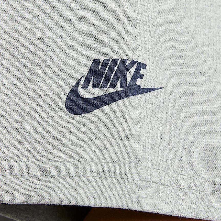 Nike Sportswear Premium Logo Cartoon American Vintage Short Sleeve T-Shirt Men T-Shirts Dark-Gray IH0818063