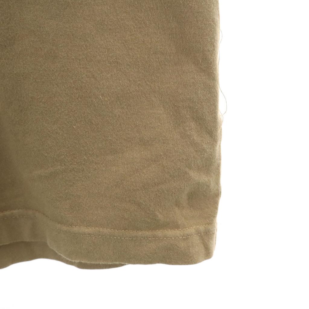 adidas Back printed Trefoil logo Short sleeve T-shirt L beige Men's Used