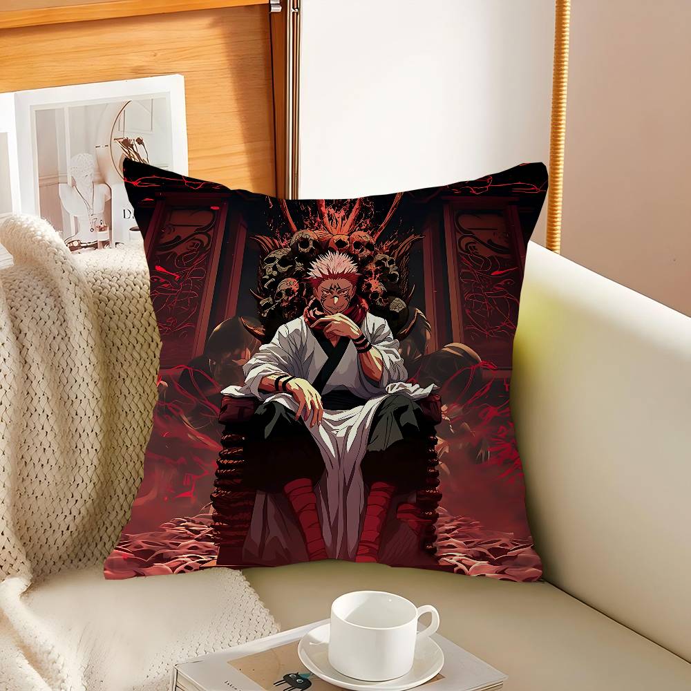 J-Jujutsu Kaisen Characters Yuji Pillow Cover Design Cushion Cover Decor Holiday Decorati