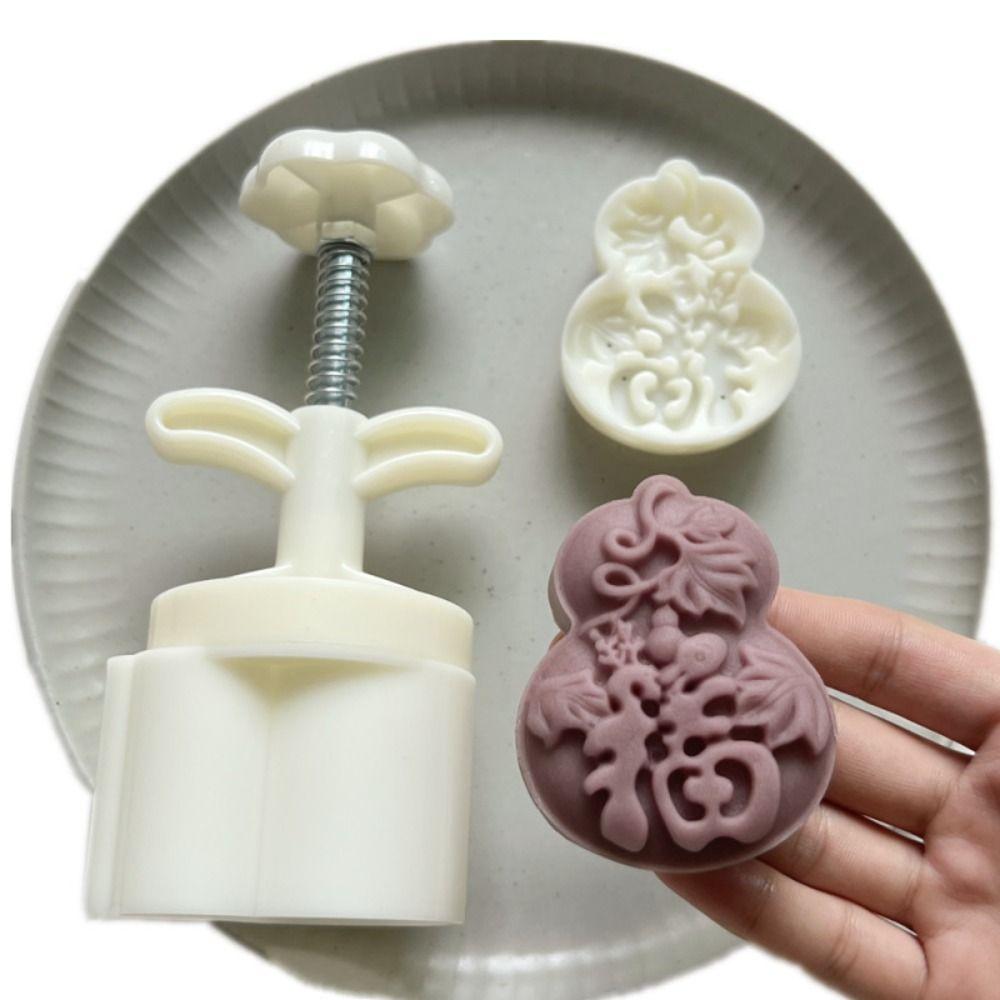 Plastic Mooncake Molds Teapot Shape Pastry Mold Hand Press Mould  Mid-Autumn Festival