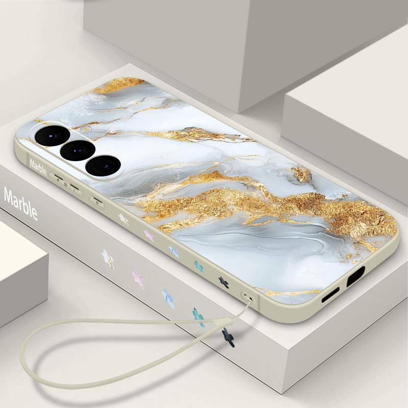 Watercolor Marble Case For Samsung Galaxy S26 S25 Ultra S24 S23 S22 Plus S21 FE A15 A16 A17 A35 A36 A54 A55 A56 5G Soft Cover