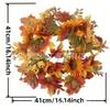 Harvest Wreath With Pumpkins Berries Vine Circle Halloween Thanksgiving Door Decor