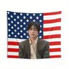 1pc SKZ USA Flag Vibrant Tapestry Kpop Group Fan Gift Dorm Bedroom Wall Decor