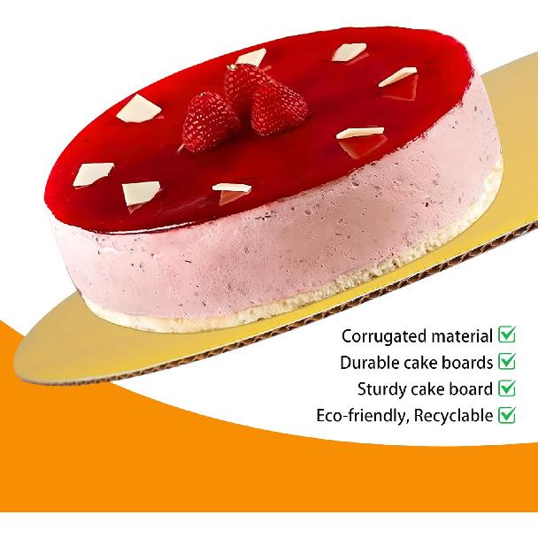 Romeda Cake Board, 7 Cake Boards Per Pack, Cake Board Can Be Used for Baking Cakes, Cake DIY, Desserts and Crafts Use, Food Grade Cake Boards 10 Inch
