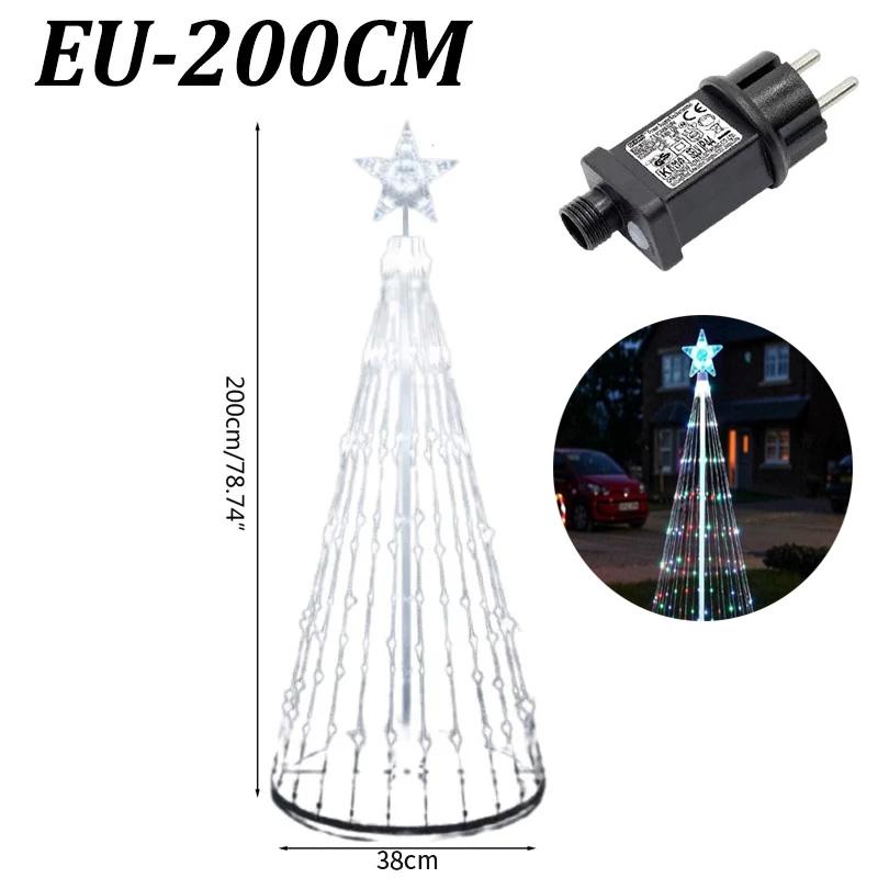 Controlchristmas Light NEW LED Christmas Tree Indoor Outdoor Decoration Metal Ring Led String Light Decorative Light