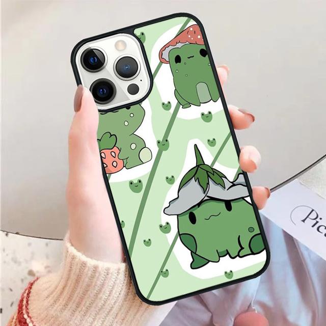 

Cottagecore Frog Mushroom Kawaii Phone Case Cover For iPhone 17 Air 15 16 14 Plus 11 12 13 Pro Max Apple max iPhone 13