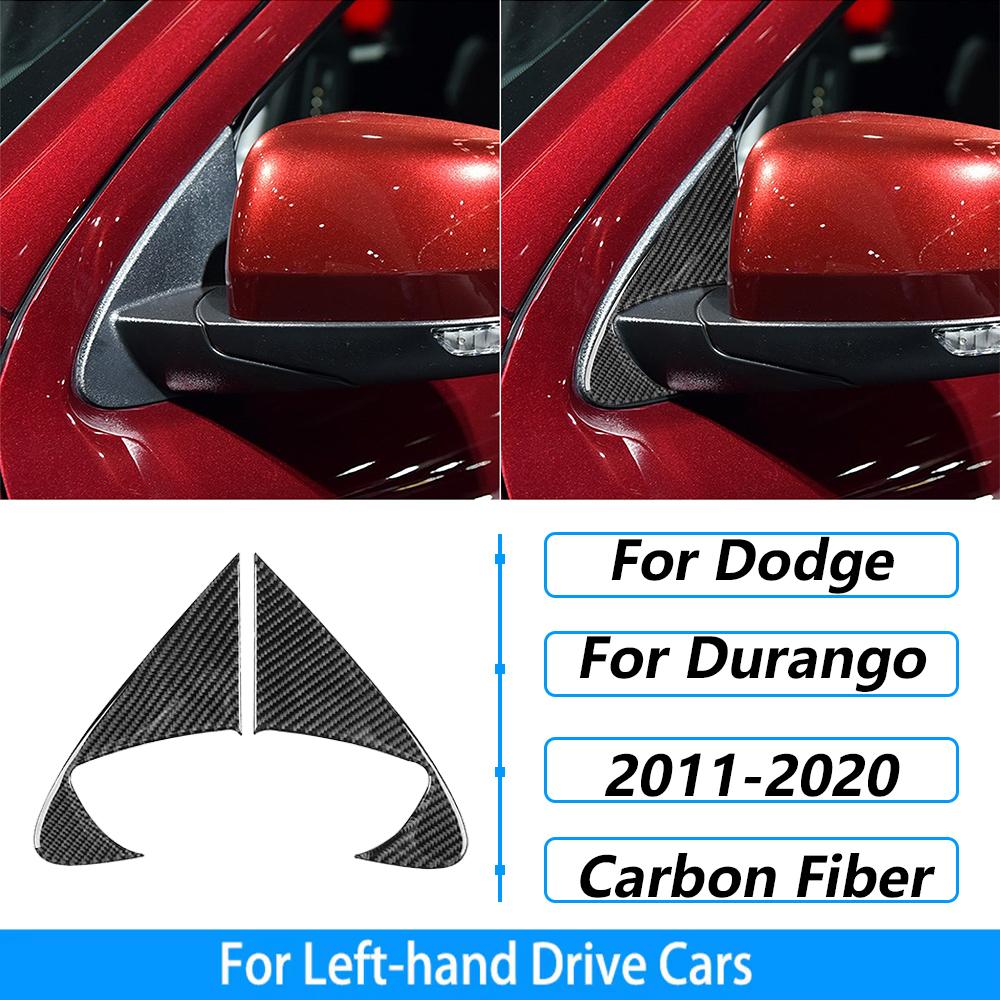 For Dodge Durango 2011-2020 Carbon Fiber Center Console Gear Shift Air Outlet AC CD Window Lift Trim Set Car Accessories Sticker