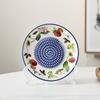 Round Plate Manual Garlic Masher Non-Slip Vegetable Grating Plate Ceramic Ginger Grater  Kitchen