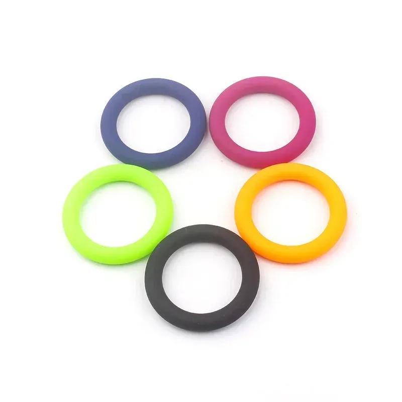 3 Tamaños Anillos de Silicona para Pene Retraso de Eyaculación Masculina Erección Duradera Restricción de Escroto Testículo Juego para Adultos Juguetes Sexuales Para Hombres