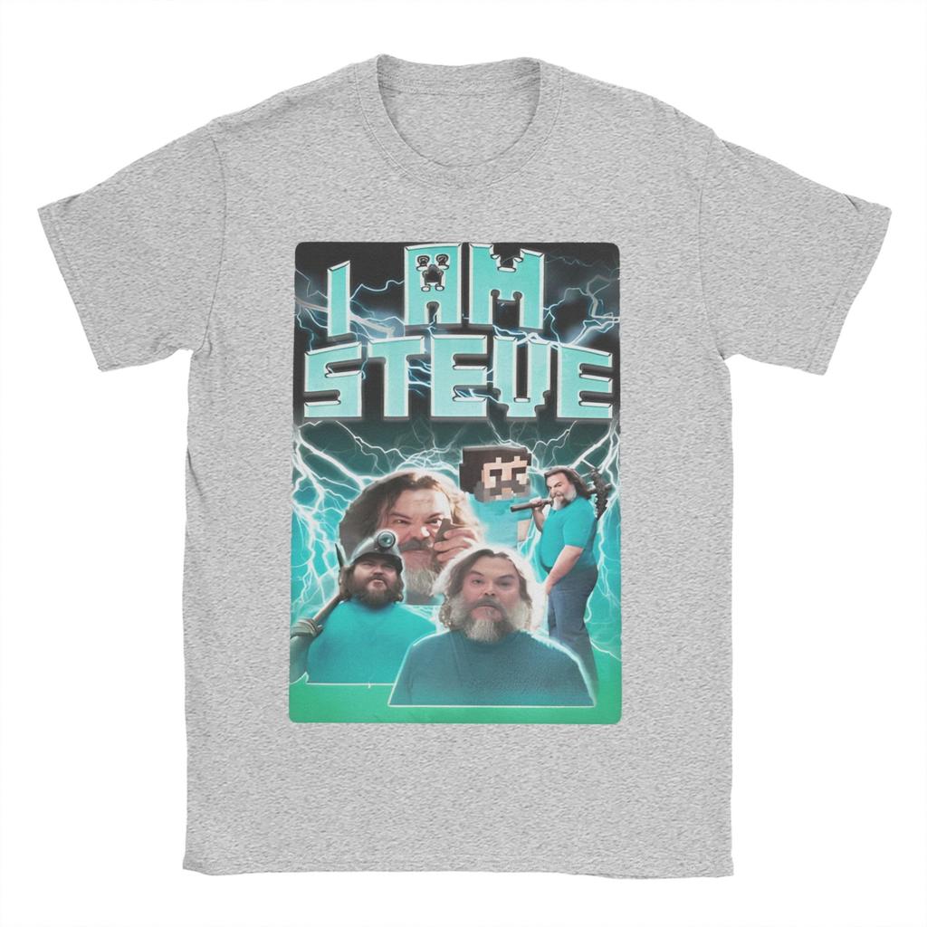 Novelty I am STEVE T-Shirts Men O Neck 100% Cotton T Shirt Chicken Jockey Short Sleeve Tees Birthday Present Tops