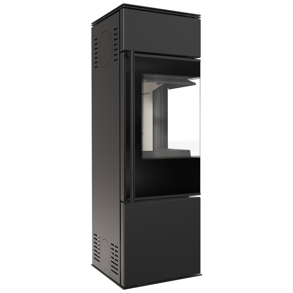 Freestanding Fireplace Stove Koza KRATKI REN S/P right 7kW Ø150 Assembly Kit