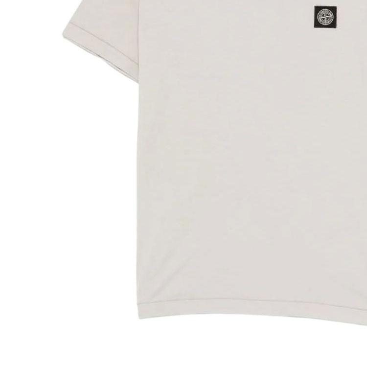 STONE ISLAND Crew Neck Short Sleeve Solid T-Shirt Men Tops L1S152100027S0013-V0061