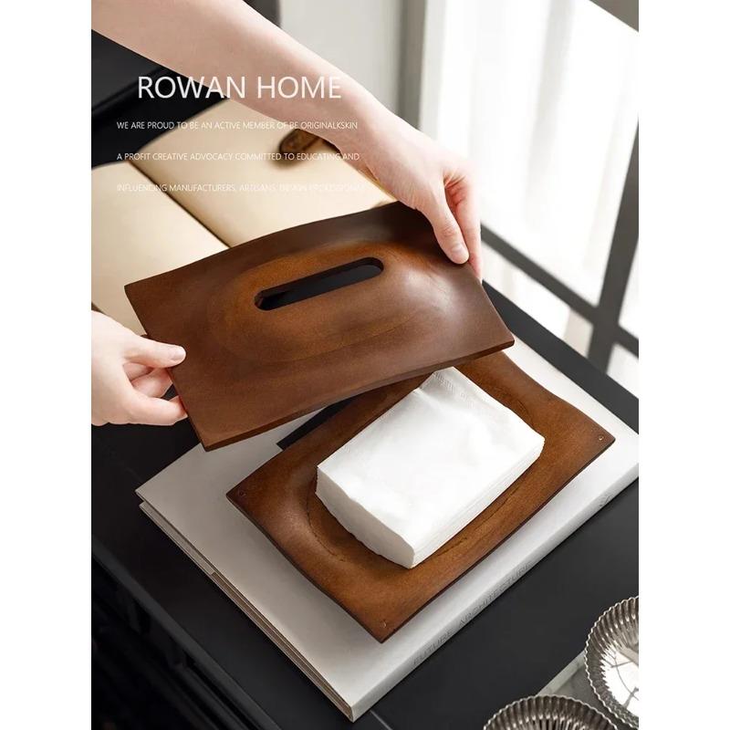 Walnut Wood Tissue Boxes, Affordable Luxury, Tissue Holder, Napkin Case, Household Decoration, Hotel, Restaurant, Paper Towel Bo