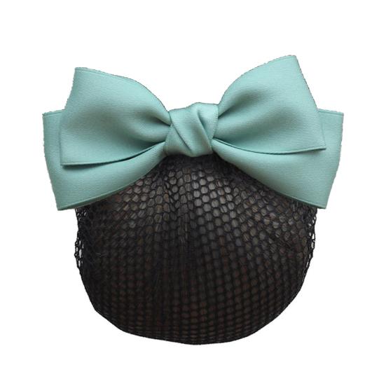 Hair Clip Satin Bowknot Decor Hair Net Bank Worker Hair Clip Versatile Hair Decoration Hair Accessory