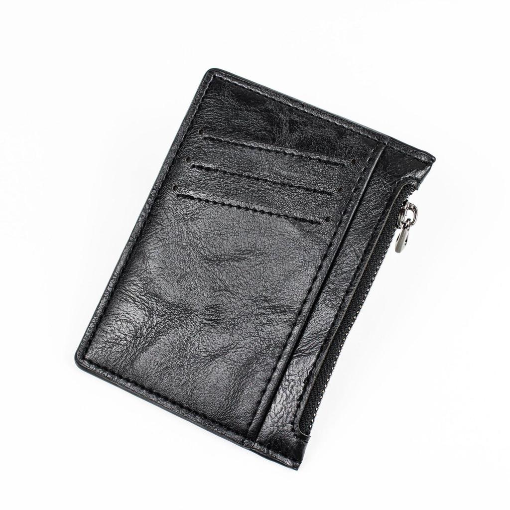 1pc Vintage Men Leather Wallet Short Slim Male PursesMoney Credit Card Holders Men Wallet Money BagZipper Coin Purse