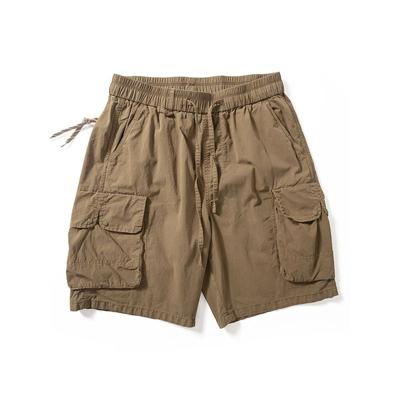 American Vintage Cargo Shorts Men's Summer New Fashion Brand Casual Fifth Pants Ruan Shuai Trendy Loose Straight Shorts