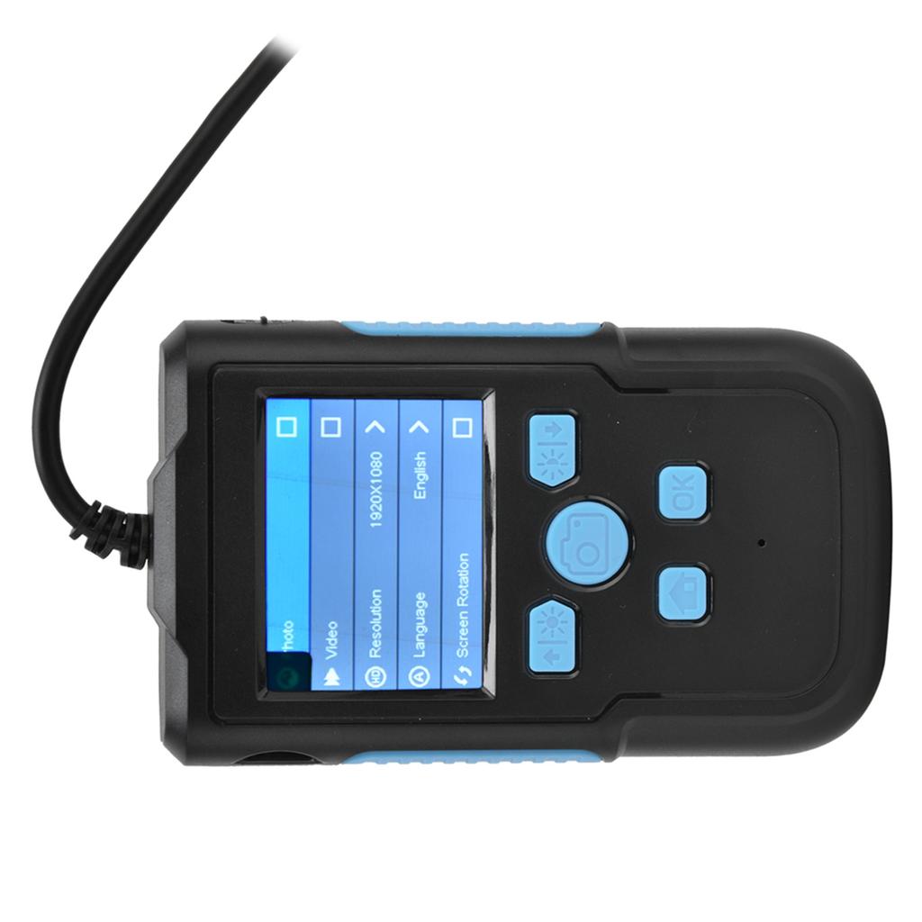 Endoscop digital 8LED P60 1080P HD cu ecran de 2,4 inch, lentilă de 8 mm, impermeabil, pentru inspecția conductelor