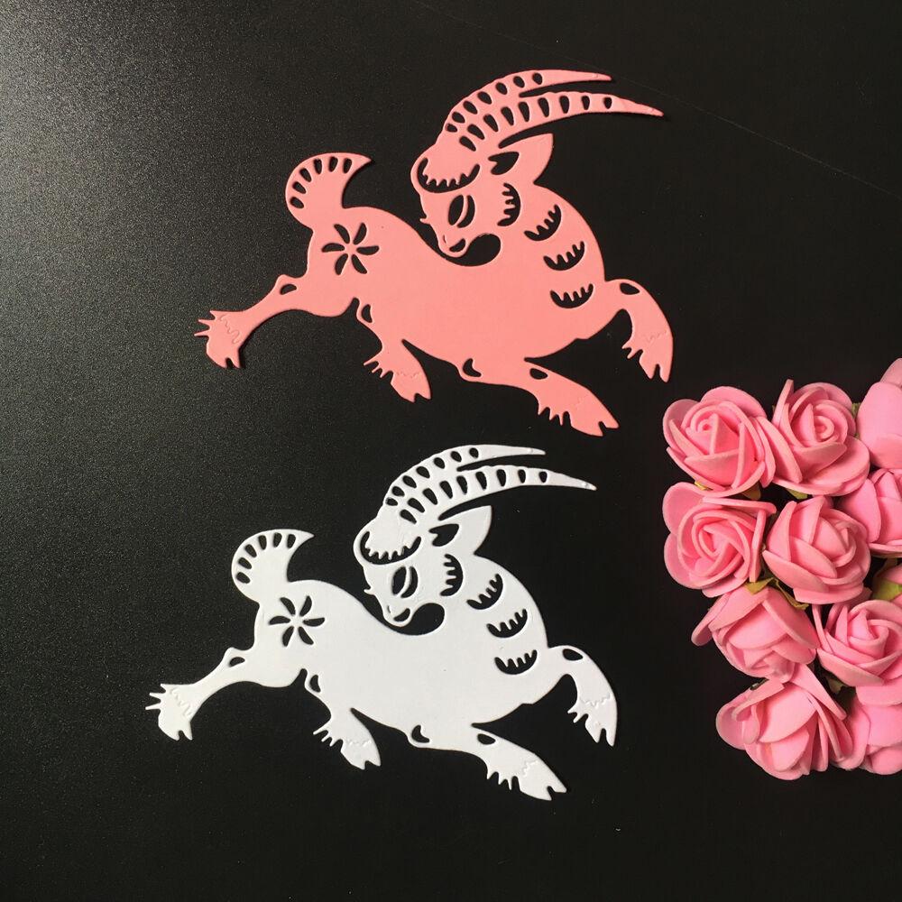 Schaf Ziege Stanzformen Metall Schablone DIY Scrapbooking Album Papier Karte Prägung Handwerk Gestanzte Tier