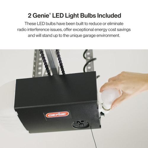 Genie 2055-LED Stealth 500 Essentials, LED Bulbs Included, Ultra-Quiet Belt Drive Garage Door Opener