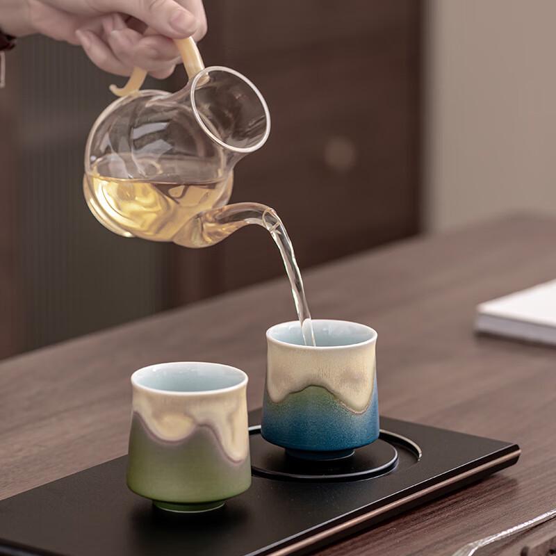 Changbaosen Jianshan Kiln-Glazed Ceramic Tea Cup Gift Set