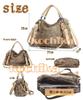 [kochika] 3-way shoulder baghandbag with fluffy faux fur shoulder strap