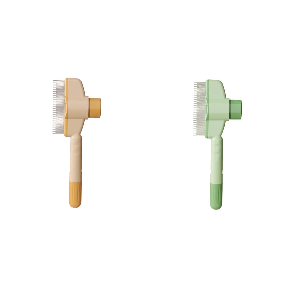 Dog Hair Remover Brush One-Button Hairs Cleaning Bath Brush Multi-Purpose Pet Cleaning Comb for Loosening Up Removing Debris