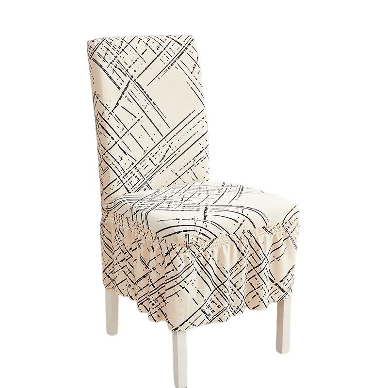 Stretch Spandex Dining Chair Cover Protectors Super Fit Banquet Chair Seat Slipcovers for Hotel and Wedding Ceremony Chair Skirt