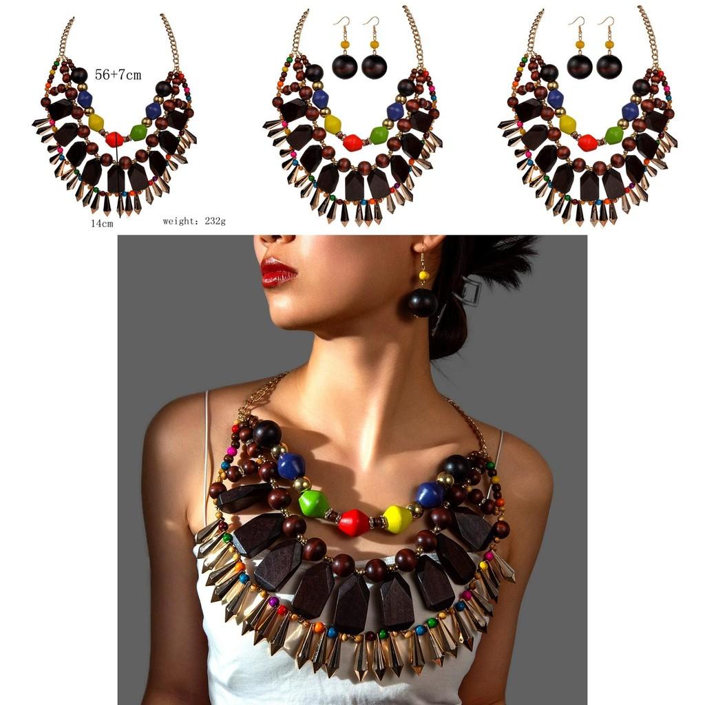 Vintage Water Drop Pendant Jewelry Set With Alloy Charms For Summer Fashion Enthusiasts