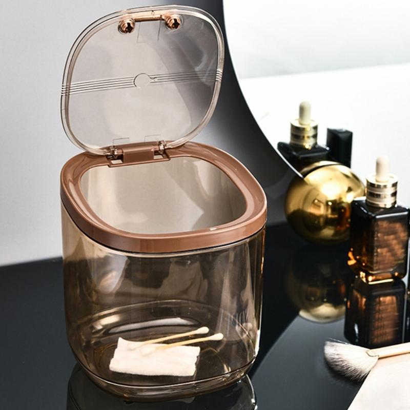 Press Lid Design Desktop Trash Can With Odor Locking Function Devil Shape Waste Container For Home Office Bedroom Decors