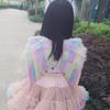 Angel Wings Feathers Wings Adjustable Srap Magic Wand Halloween Costume Wings for Women Girls Cosplay Prop Fairy Wings