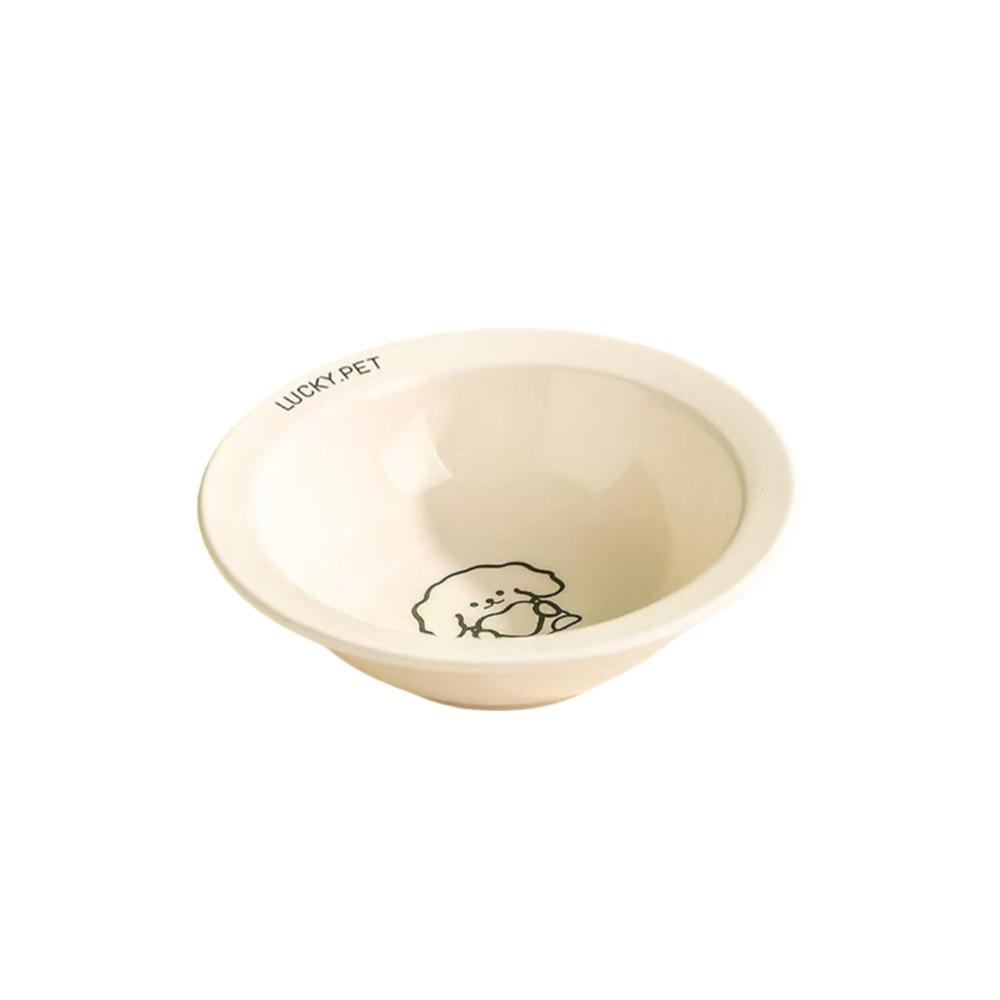 Ceramic Puppy Neck Guard Bowl Protection Neck Anti Overturning Cartoon UFO Bowl Stress-Free Cat Food Water Bowl