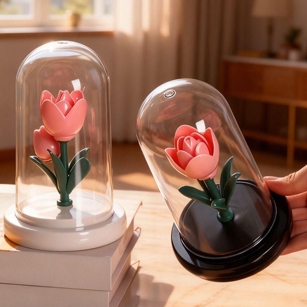 with Lampshade LED Flower Light Romantic Tulip Night Light Sleeping Lamp  Wedding Decor