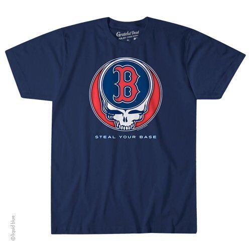

Футболка унисекс Grateful Dead Boston Red Sox Steal Your Base Garcia Wier Lesh