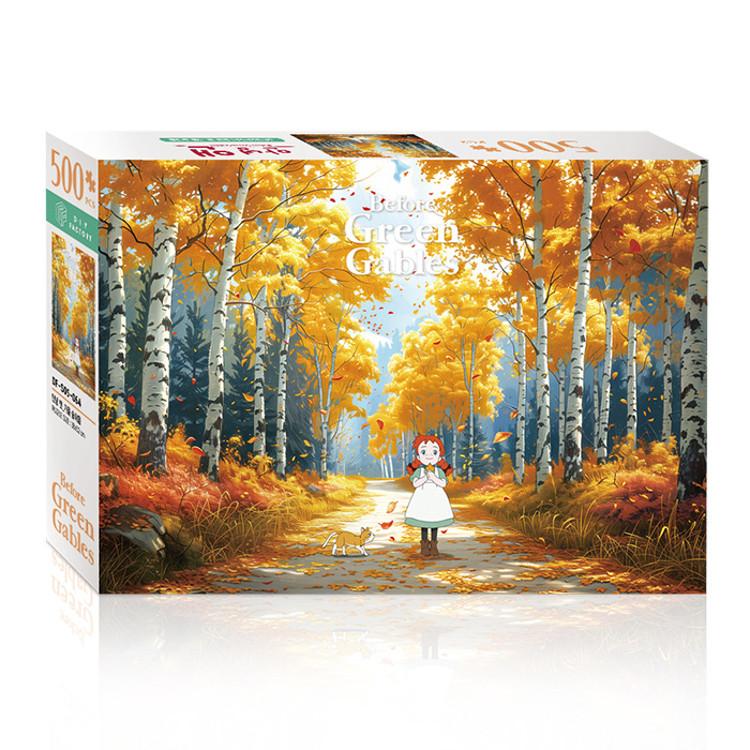 Anne of Green Gables Herbstwaldgeruch Puzzle-Animation 500 Teile, beliebtes koreanisches Puzzle