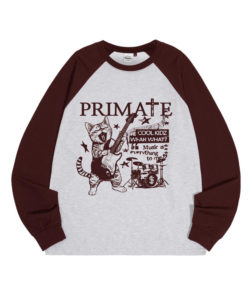 PRIMATE Rock&Roll Oversized Raglan Long Sleeve 3 Colors