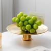 Circular Mirror Stainless Steel Fruit Tray, Snack and Candy Tray, Living Room Coffee Table Storage Tray, Accessory Accessories