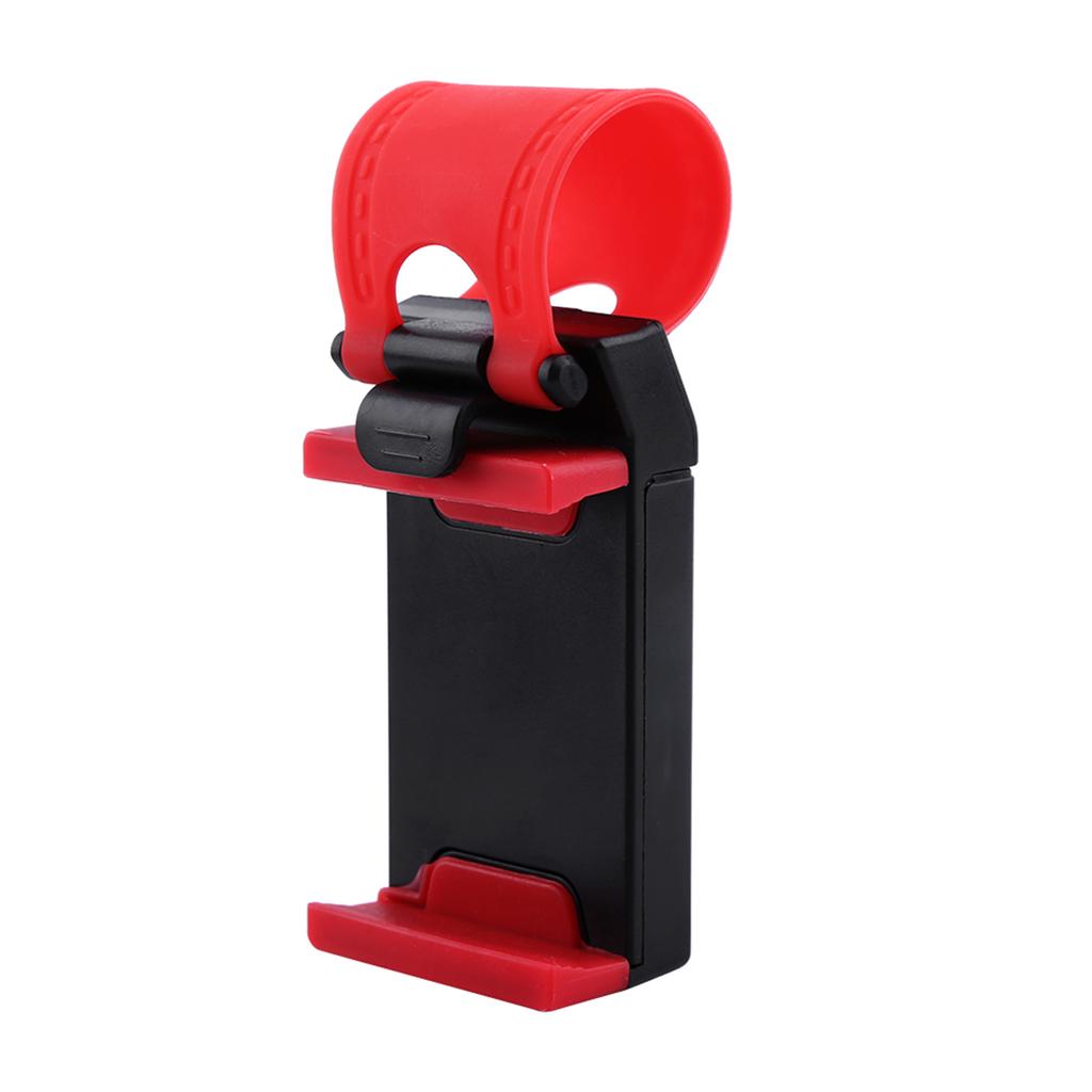 Universal Car Elastic Steering Wheel Clip Mount Holder Cradle Stand For Mobile Phone GPS