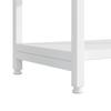 160 x 30 x 180 cm Shelf in Modern, Minimalist Style, Made of Steel Tubes and MDF, Multiple Storage Compartments, Rectangular + Arch Design, White