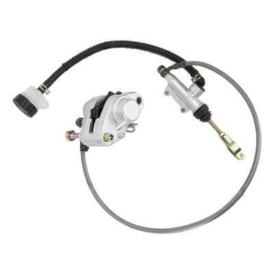 ATV Master Cylinder Brake Caliper Assembly with Oil Hose Metal Enhanced Stability Better Control