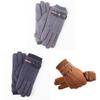 Winter Mens Thick Fleece Lined Leather Touchscreen Gloves For Outdoor Commuting