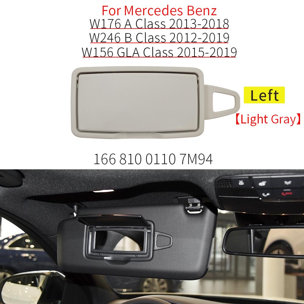 For Benz W246 W176 W156 W117 Car Interior Front Sun Shade Visor Makeup Cosmetic Mirror Cover For Mercedes A B CLA GLA Class
