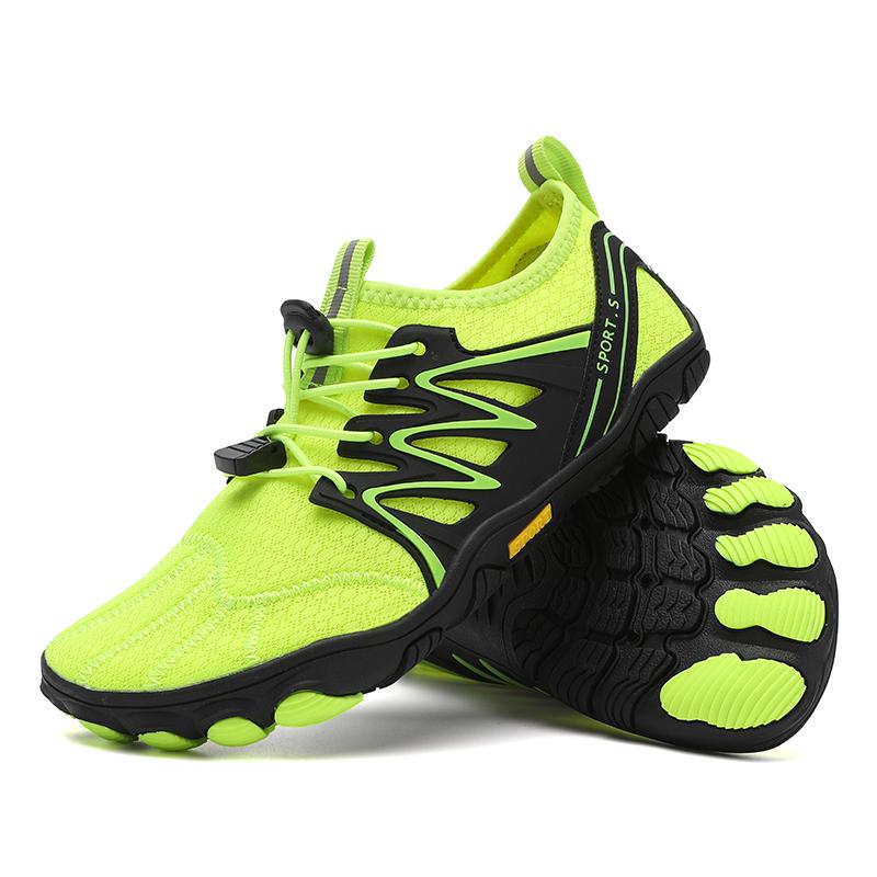 Schnelltrocknende Strandwatschuhe Unisex Atmungsaktive Wassersport-Schuhe Rutschfeste Weiche Sohle Wasserschuhe zum Surfen Angeln