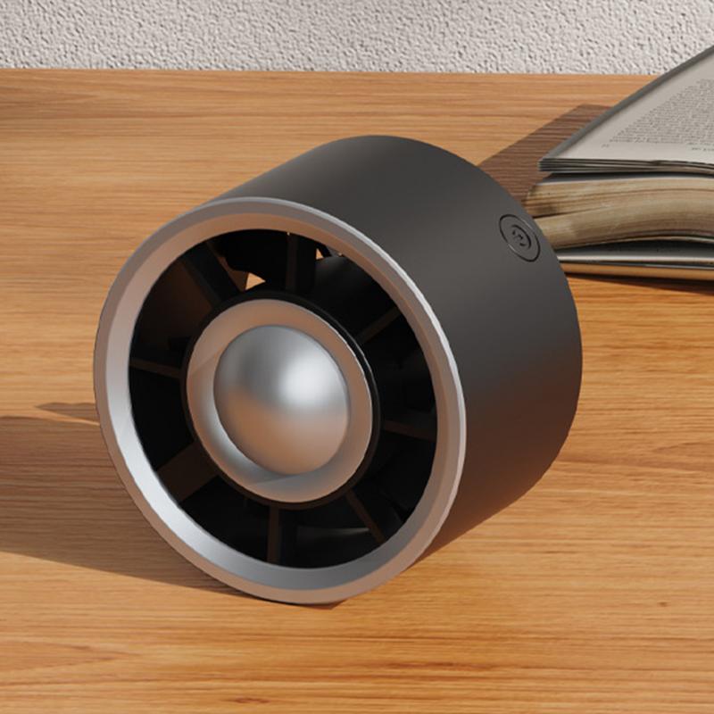 New Car Mini Fan Car Cooling Fan USB Car Air vent clip small Fan With Ambient Lighting 3 Speeds Adjustable Electric Powerful Fan