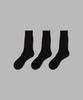 Ilogongchil [3Pack] 1507 Basic Athletic Socks _ Black