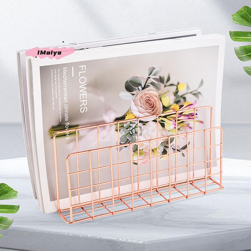 M-Ins Minimalist Iron Desktop Storage Rack Organizer Table Organizing Rack Document Book Rack Desk Multi-functional Storage Rack