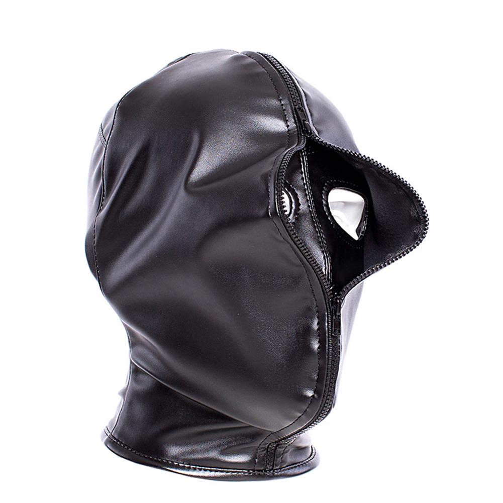 Hood Zipper Double Erotic Layer Mask Sex Toy