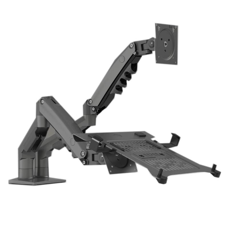 NORTH BAYOU NBF160-FP Dual Monitor & Laptop Desk Mount