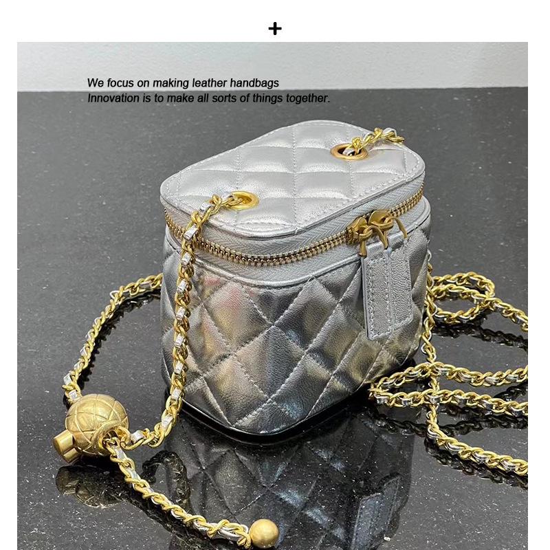 Mini Diamond Pattern Shoulder Bag - Elegant Women's Versatile Handbag
