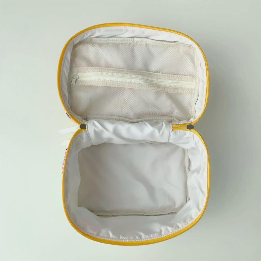 High-Capacity Japanese-Style Cosmetic and Pencil Bag